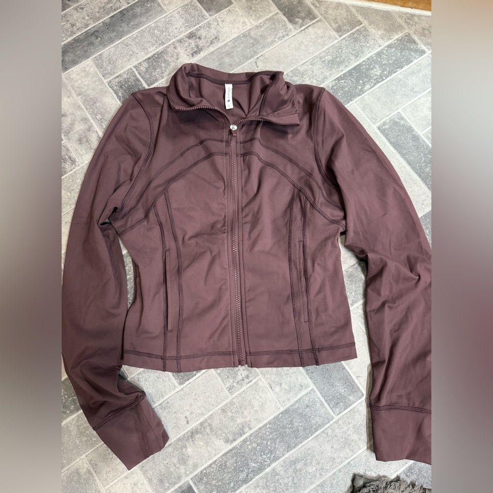 Maroon Athletic Zip-Up Jacket